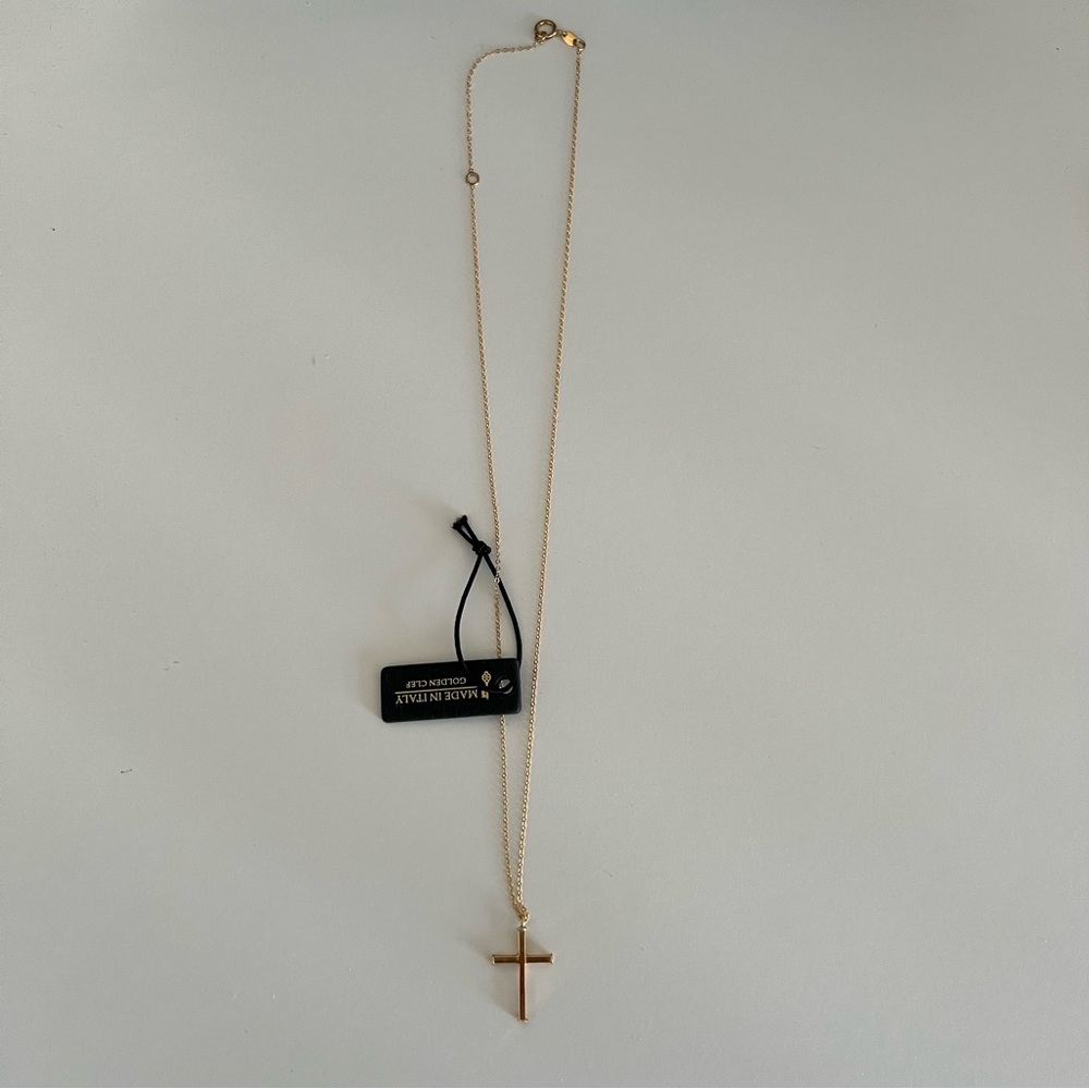 14k Gold Cross Necklace